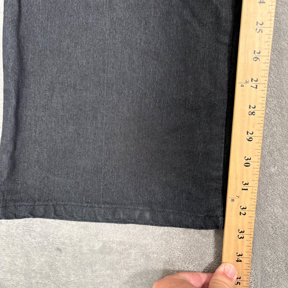 Bisou‎ Bisou Michele Bohbot Dark Wash Bootcut Jeans Womens Size 12 Indigo Y2K - Picture 14 of 16